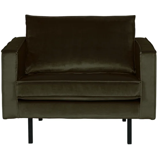 Fauteuil Rosmi velours groen