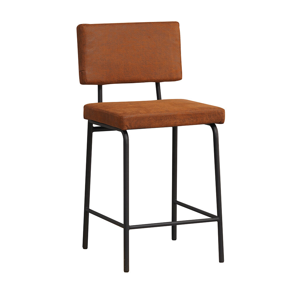 Barkruk Korio eco-leer cognac