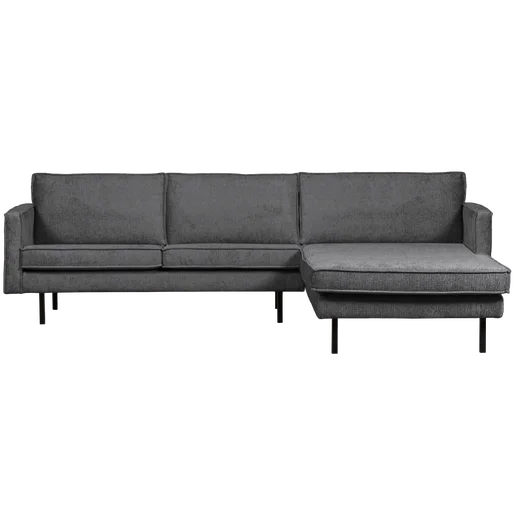 Chaise longue Ormi polyester grijs rechts 300 cm