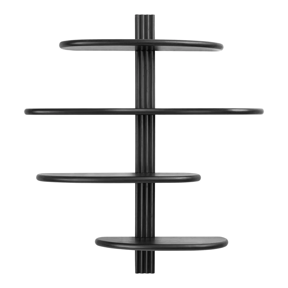 Wandplank Helio eiken zwart