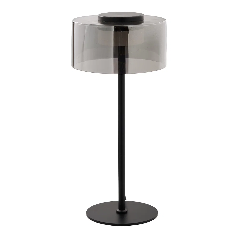 Tafellamp Helel glas zwart