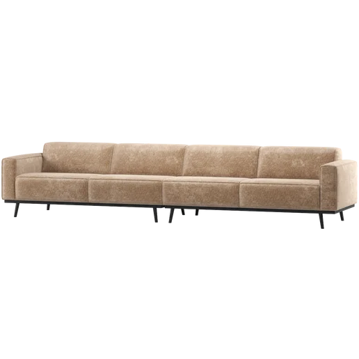 Bank Lanlois roze 4-zits 372 cm