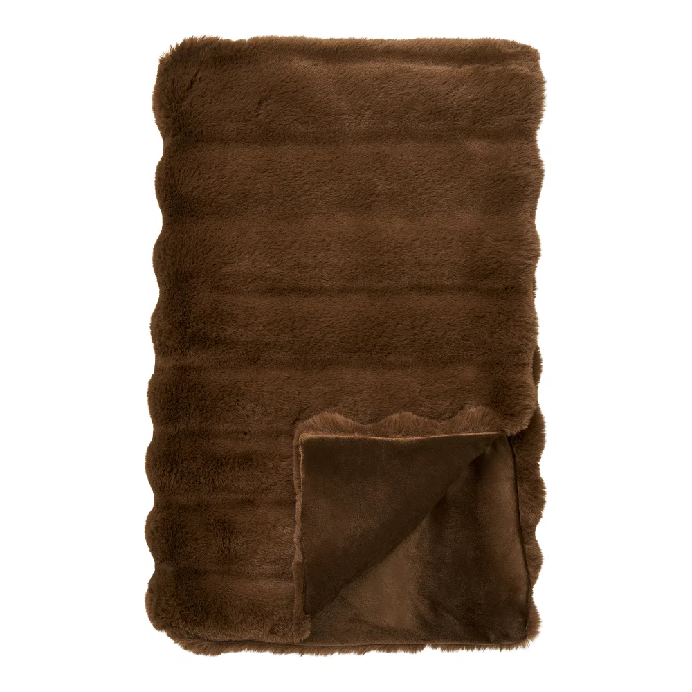 Plaid Lanla polyester bruin