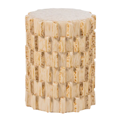 Bijzettafel Ralio beige 35 × 45 cm Ø35 cm