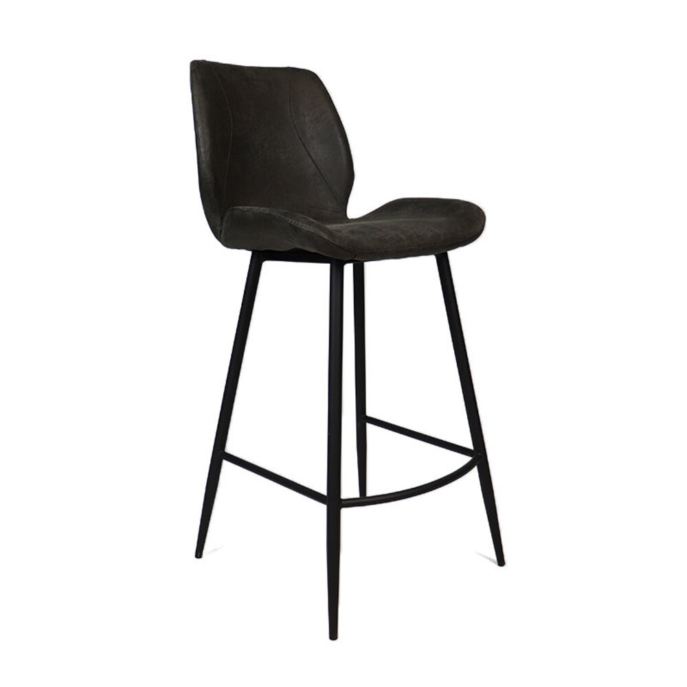 Barkruk Terna eco-leer antraciet 69 cm