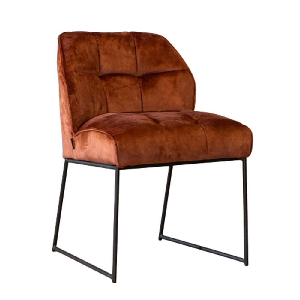 Stoel Fenon velours koper