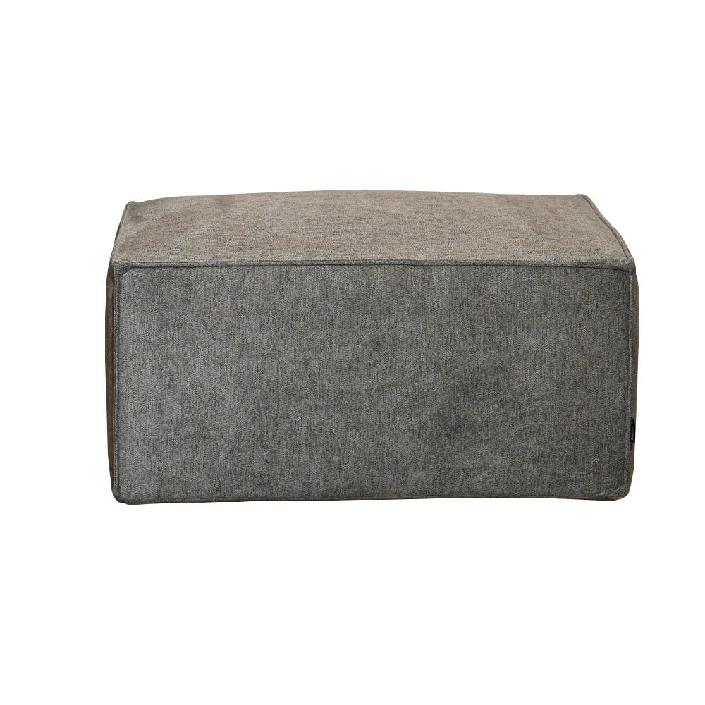Poef Jasar polyester antraciet 82 cm