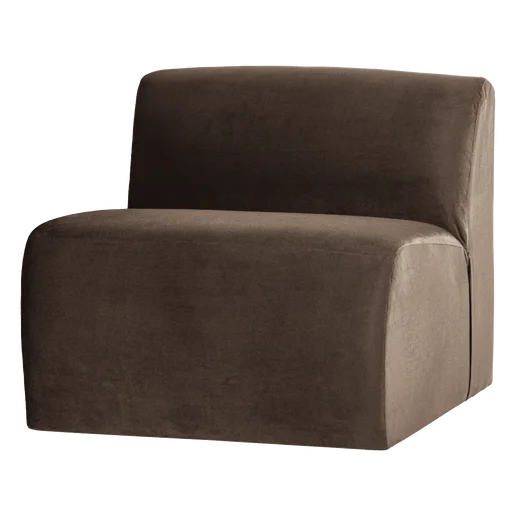 Bank Peria velours 1-zits 84 cm