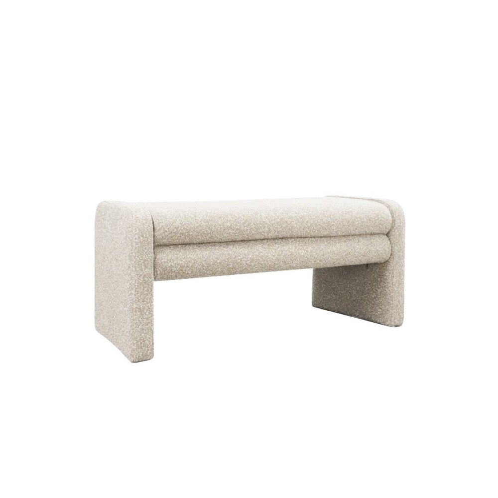 Bankje Linio metaal taupe 100 cm 100 cm