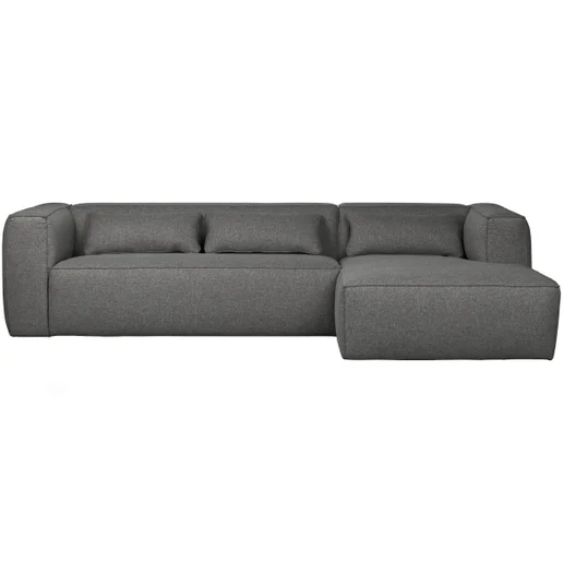 Hoekbank Zanar polyester grijs rechts 305 × 73 cm hoog