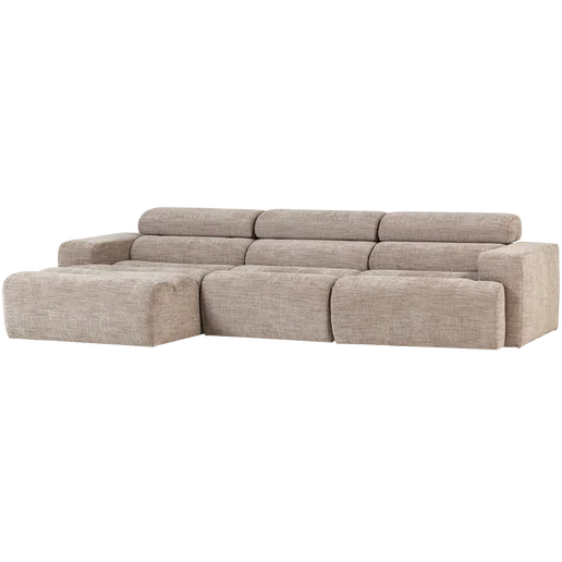 Chaise longue Ilro naturel links 300 cm