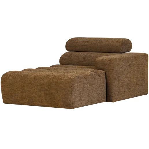 Chaise longue Talis bruin rechts