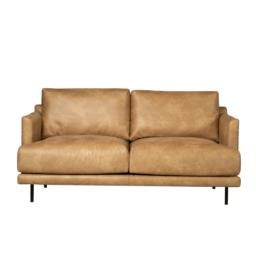 Bank Salto eco-leer beige 5-zits 174 cm