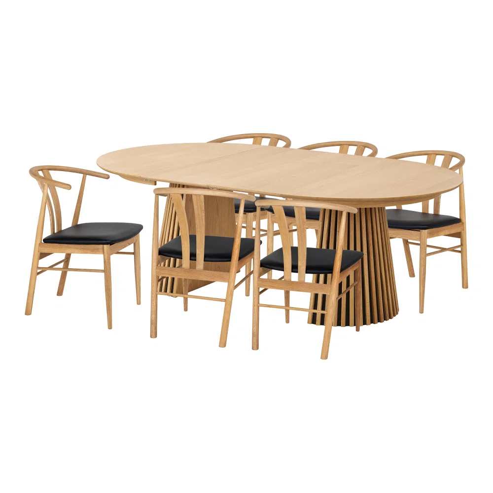Eethoek Zane eikenfineer 54 cm