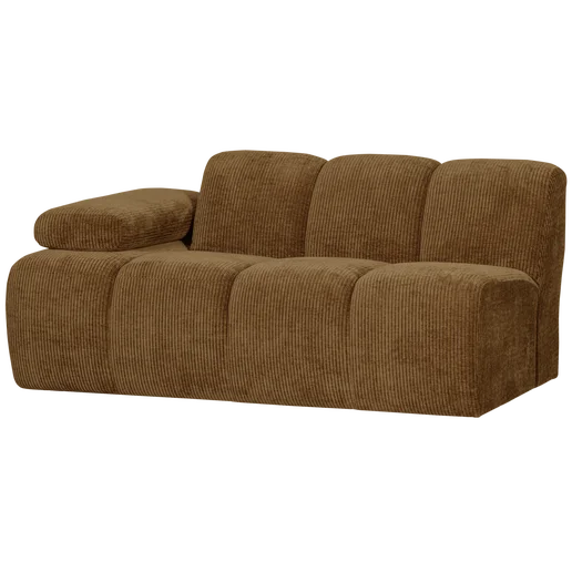 Bank Cormoan geel 5-zits links 164 cm
