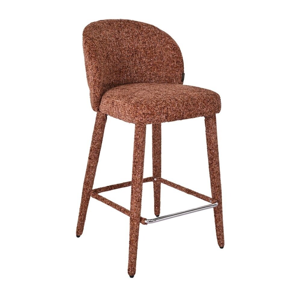 Barkruk Valan chenille polyester koper 69 cm