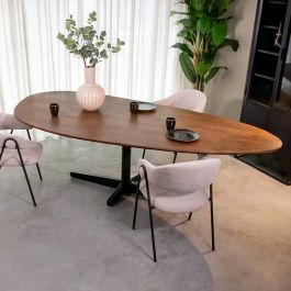 Eettafel Belro mangohout naturel smooth 220 cm