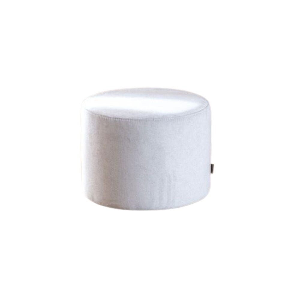 Poef Zele polyester wit 50 cm