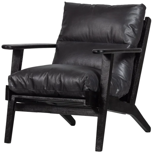 Fauteuil Zelo acacia zwart