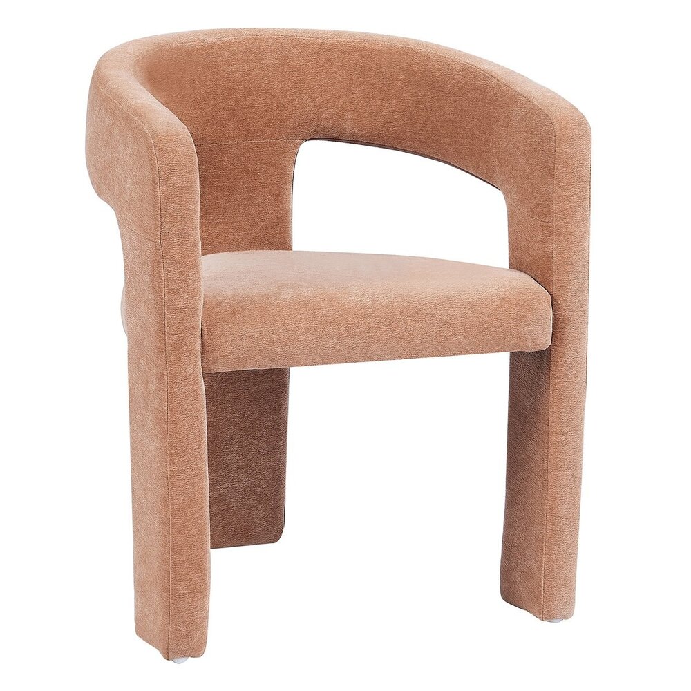 Stoel Elen chenille terracotta