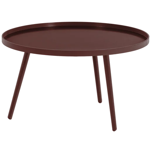 Bijzettafel Rosio MDF rood Ø78 cm