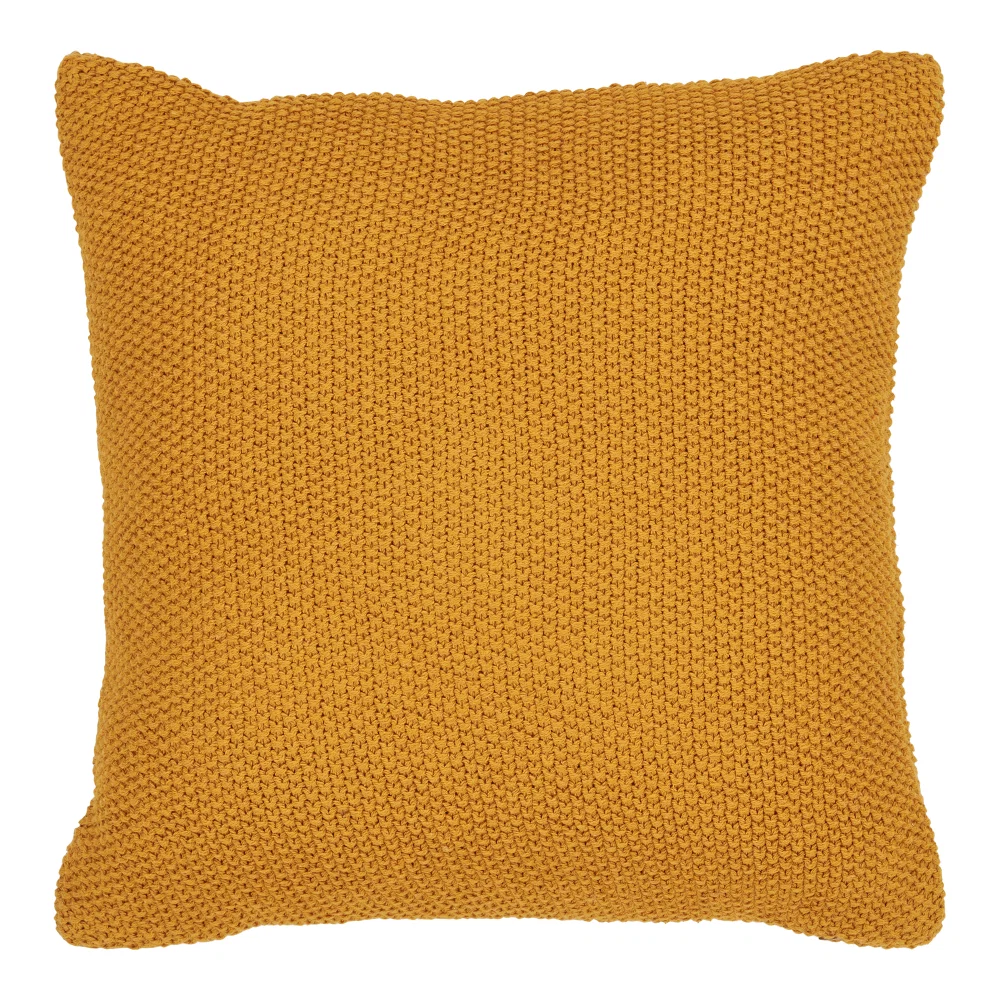 Kussen Ora recycled katoen ocher