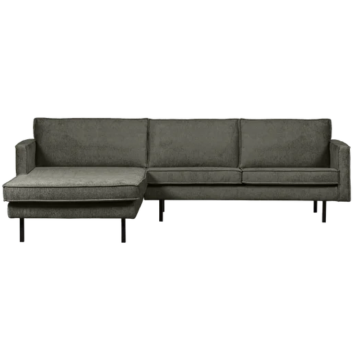 Chaise longue Kalla polyester blauw links