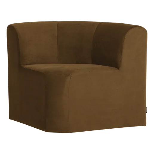 Bank Korel velours geel 80 cm