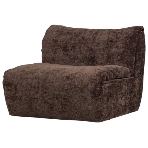 Bank Bramona polyester bruin 1-zits 91 cm