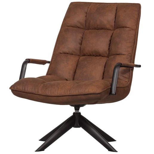 Fauteuil Alen kunstleer grijs