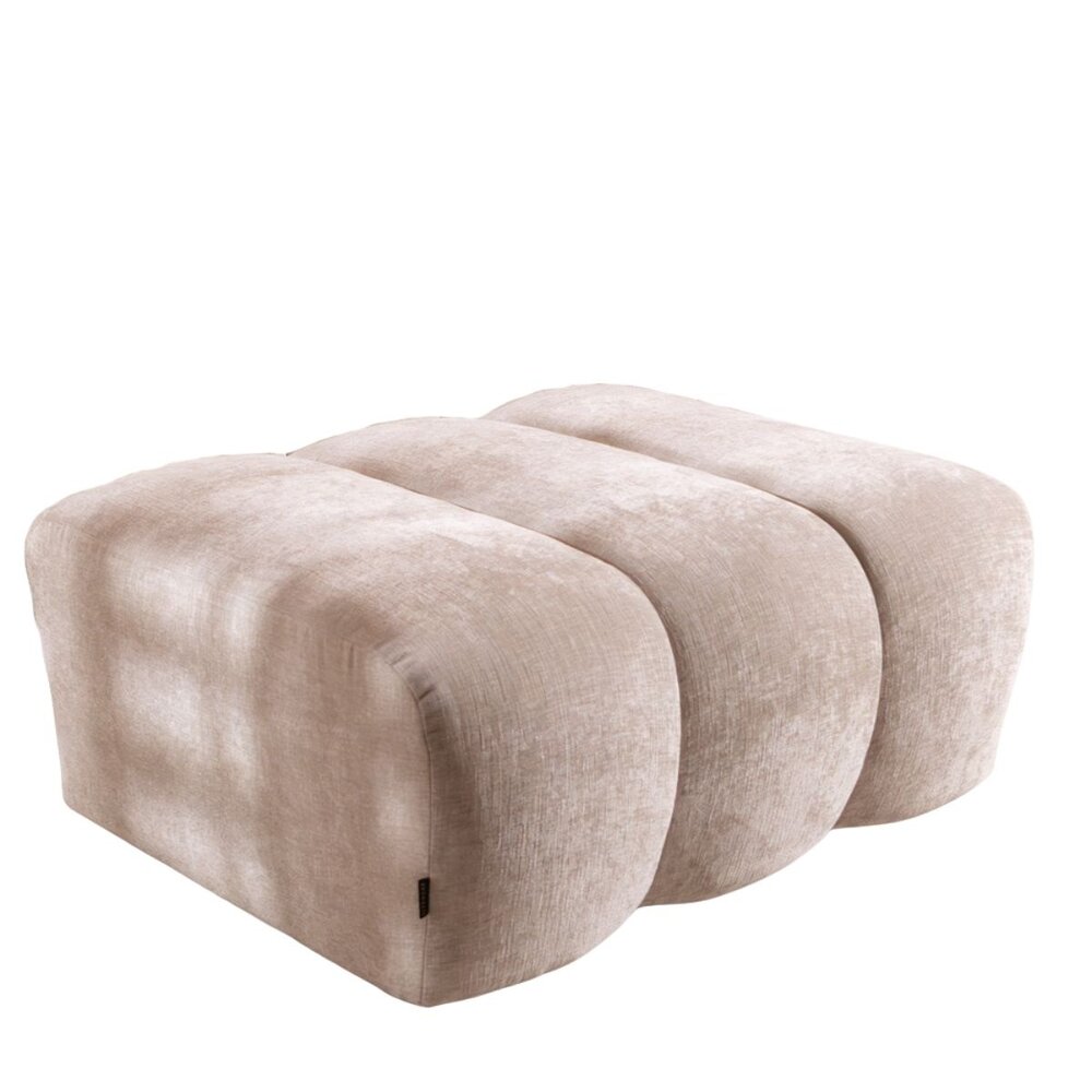 Poef Linna chenille zand 93 cm