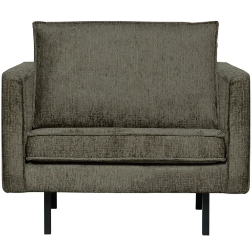Fauteuil Novro velours blauw 105 cm
