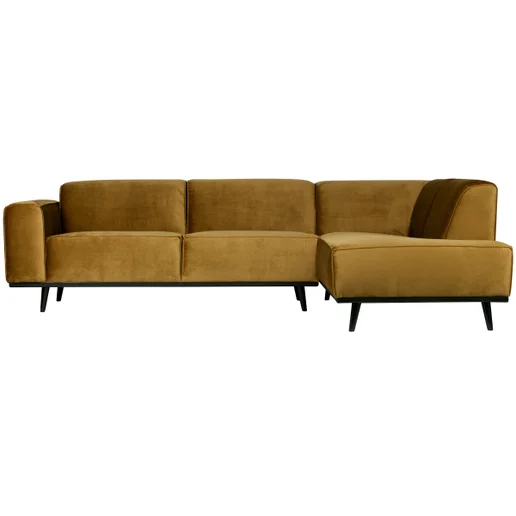 Hoekbank Fento polyester geel rechts