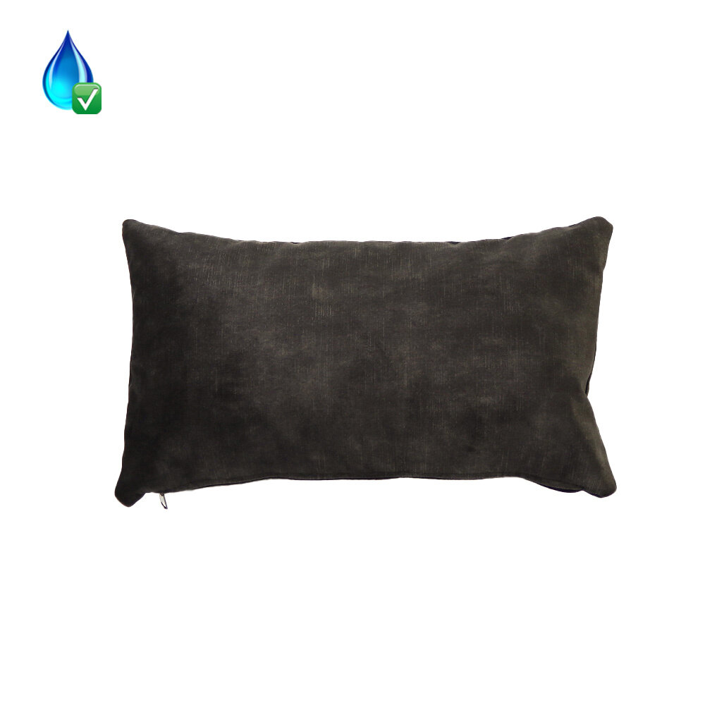 Kussen Bra velours antraciet 25 × 45 cm