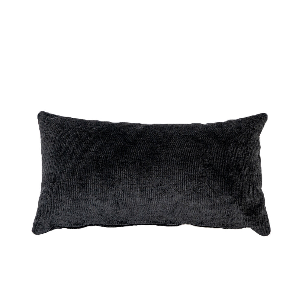 Kussen Olan polyester zwart 25 × 45 cm