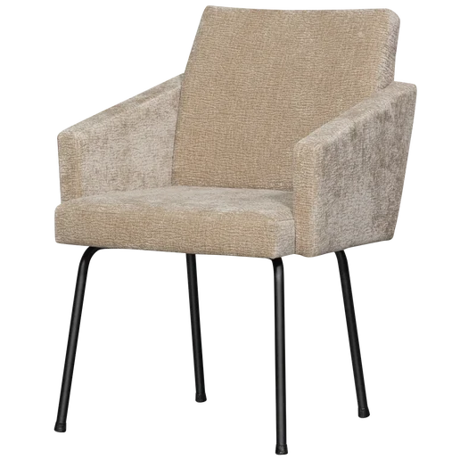 Eetkamerstoel Marar polyester naturel 61 × 82 cm hoog