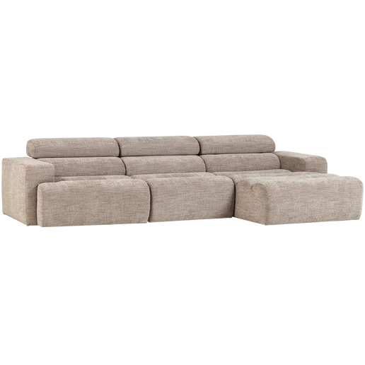 Chaise longue Ison naturel rechts 300 cm