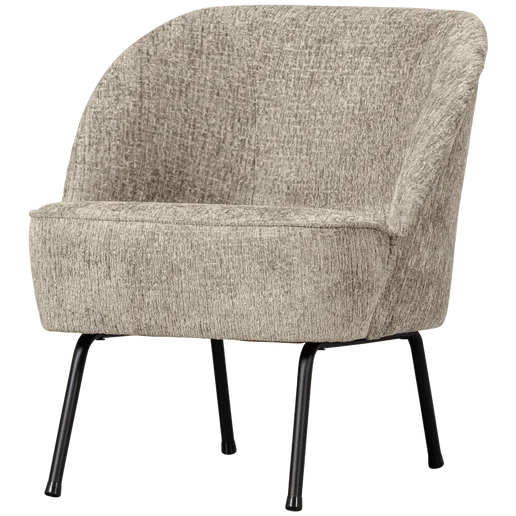 Fauteuil Fio polyester beige 57 cm