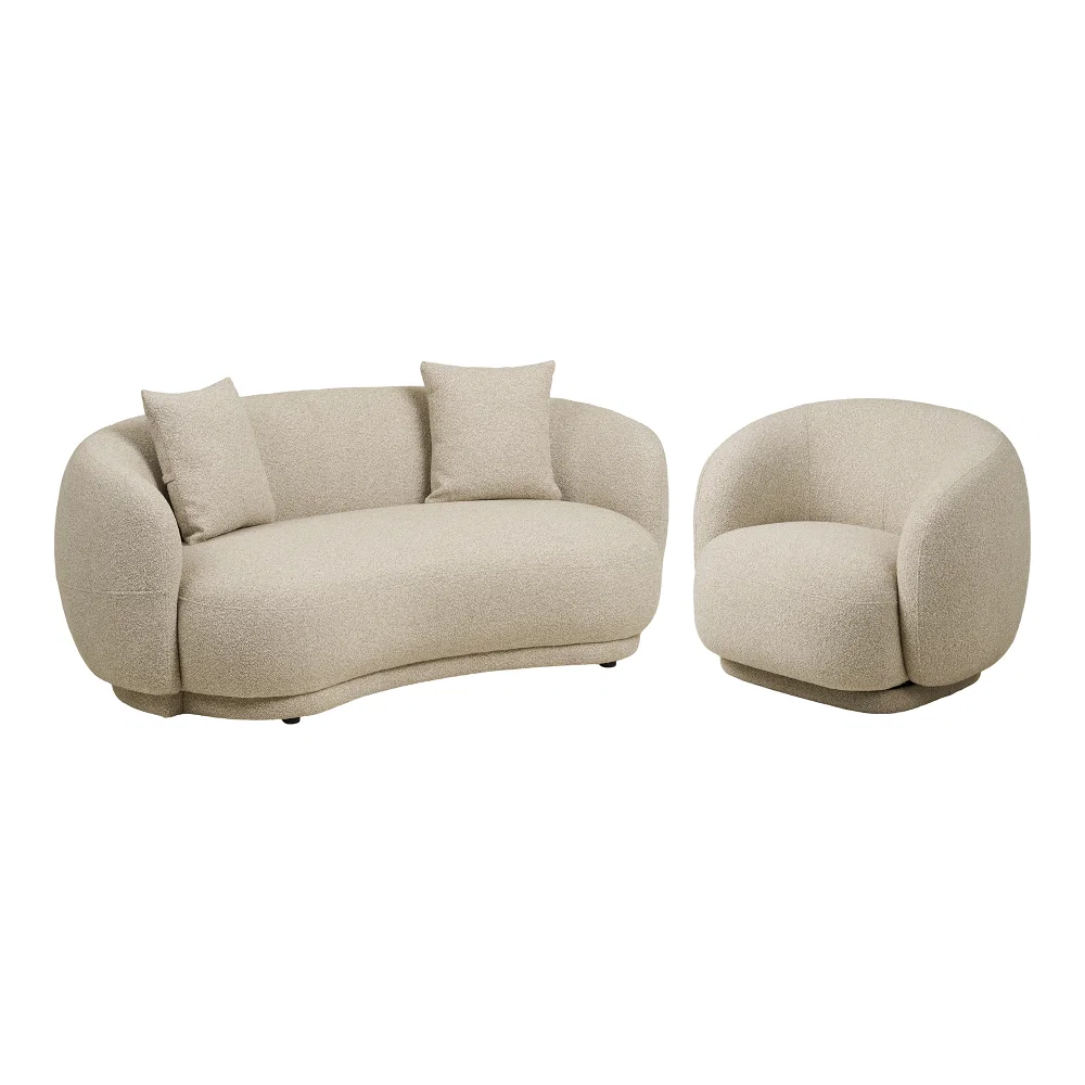 Fauteuil Rosar polyester zand