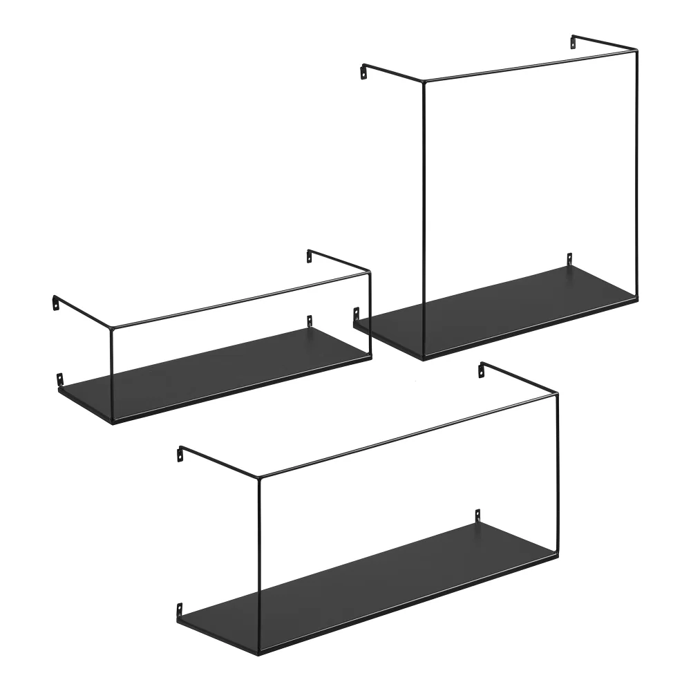 Wandplank Dalon staal zwart 50 cm