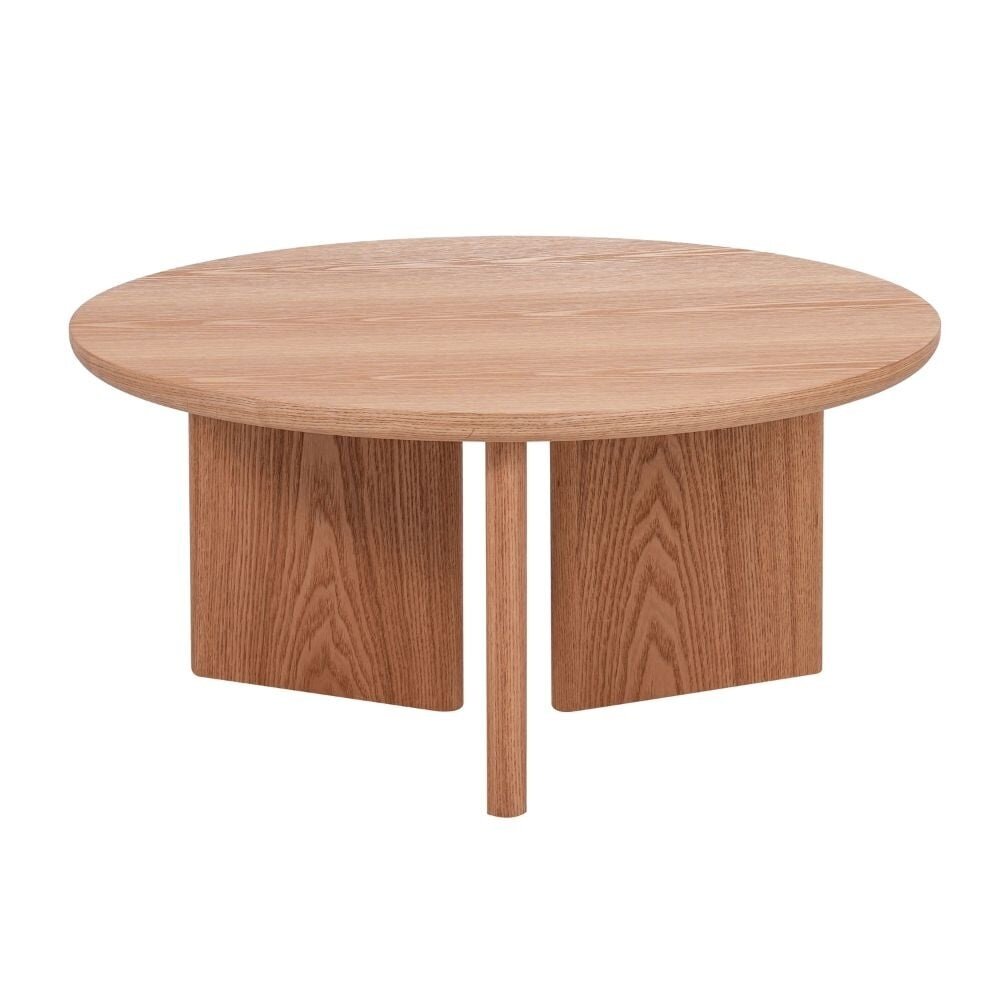 Salontafel Fio MDF + eikenfineer naturel eiken Ø68 cm