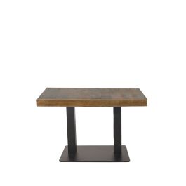 Bartafel Zelia mangohout naturel 120 × 97 cm hoog