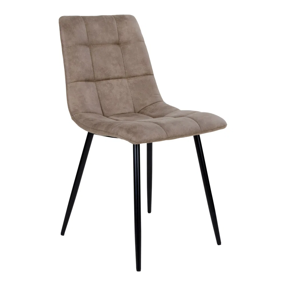 Eetkamerstoel Valan microfiber bruin