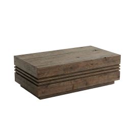 Salontafel Linon mangohout espresso 110 × 38 cm hoog