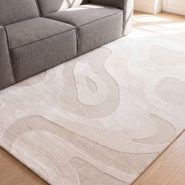 Vloerkleed Rosro polyester ivoor