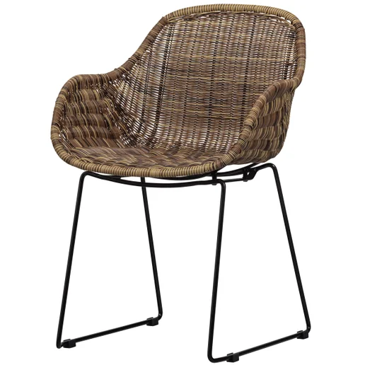 Tuinstoel Rosla kunststof naturel 56 cm