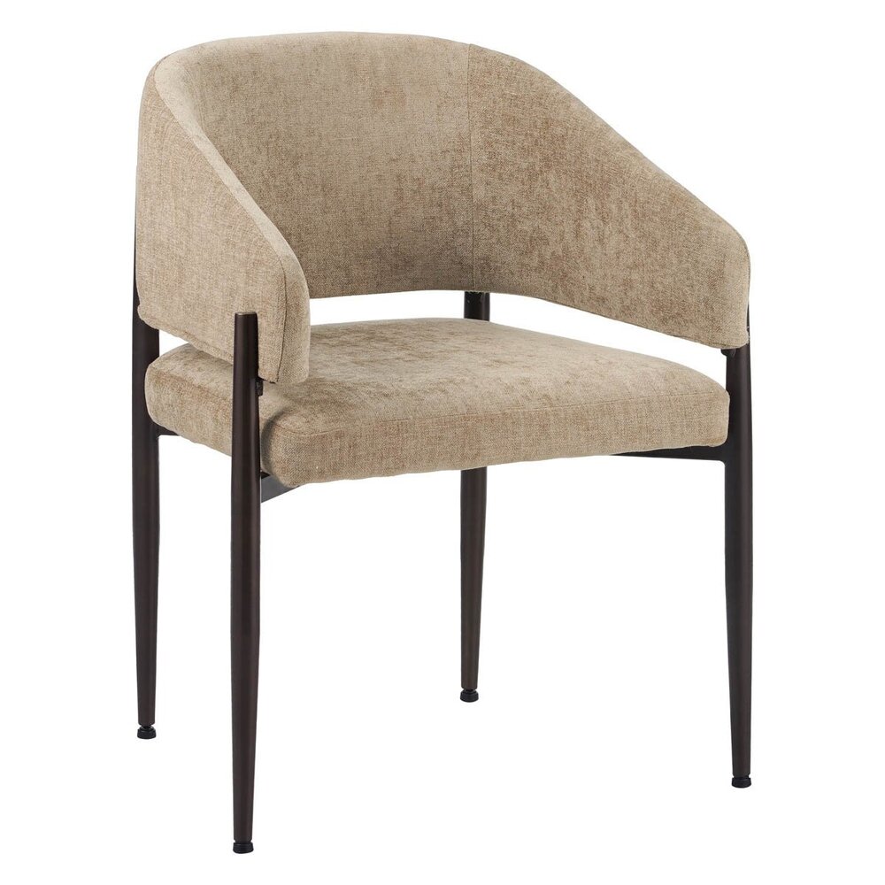 Stoel Levla velours taupe 64 cm