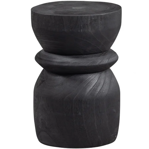 Kruk Korel paulownia zwart Ø28 cm 28 cm