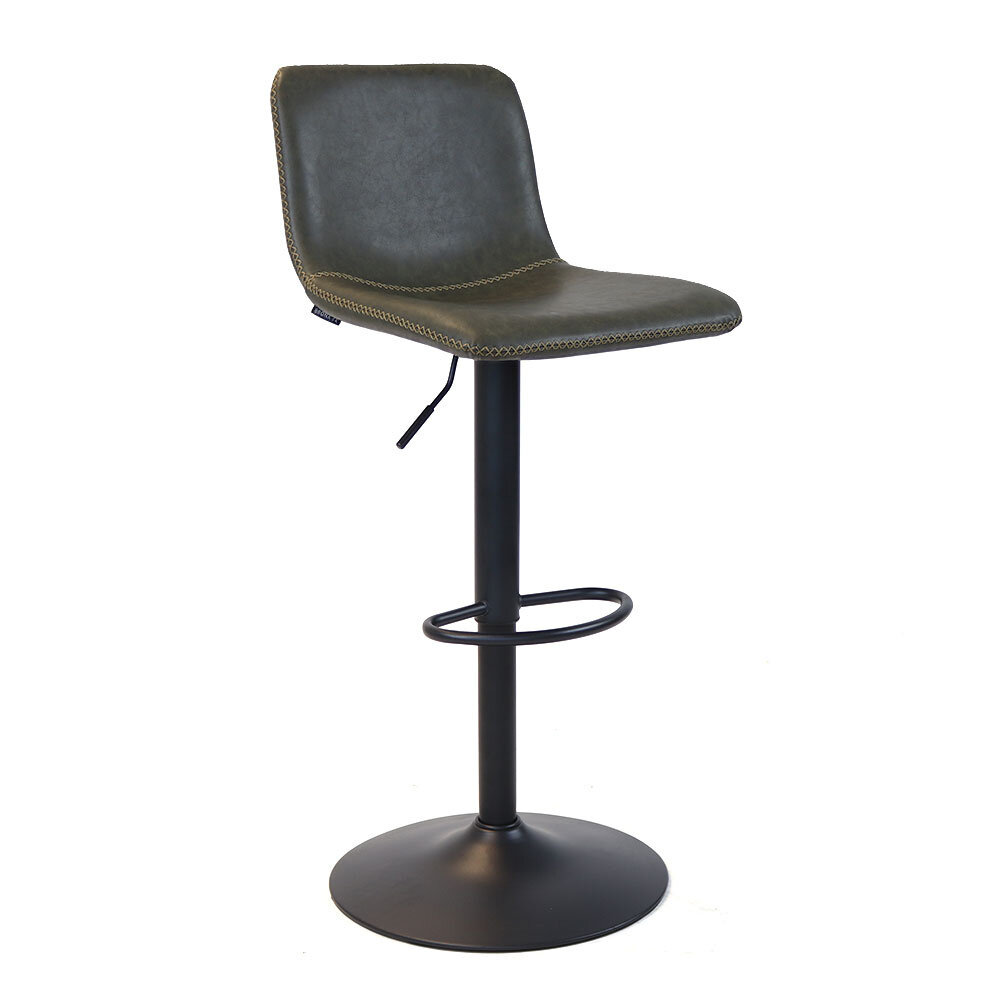 Barkruk Dalmi eco-leer olijfgroen 45 cm
