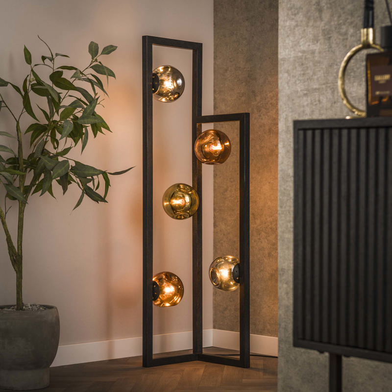 Vloerlamp Isvo 5-lichts